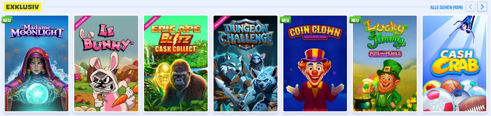 Exklusive Spielautomaten von OnlySpins Casino